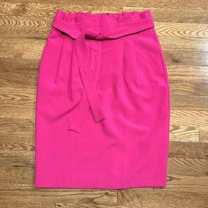 Ann Taylor Size 6 pink Paper-bag Waist Tie waist Pencil Skirt